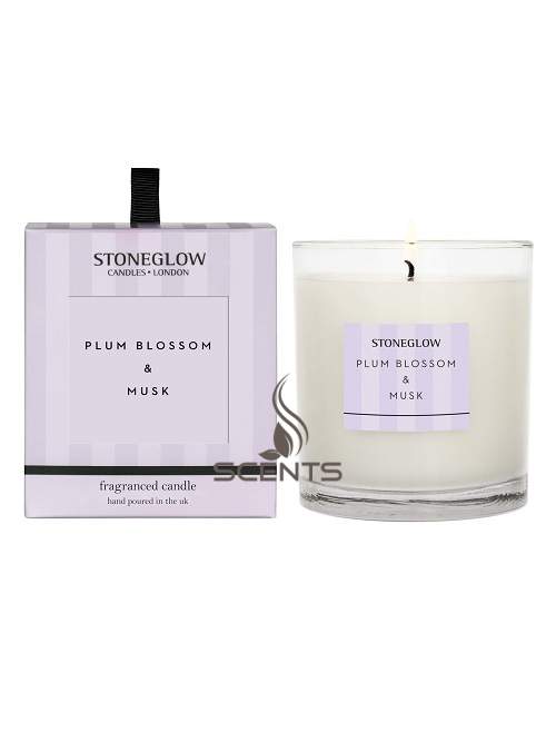 Ароматична свічка Stoneglow Сливовий колір та мускус (Plum Blossom Musk)